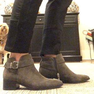 Marc Fisher anklet suede boots